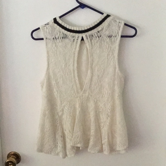 Free People off-white Lace tank, size XS - Picture 2 of 6